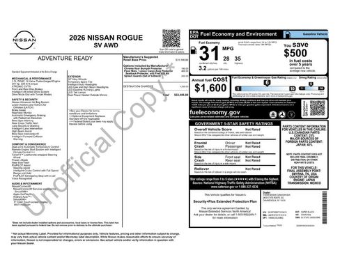 Certified 2026 Nissan Rogue SV AWD/4WD image 6