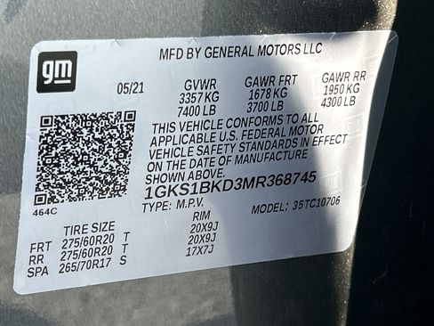 Used 2021 GMC Yukon SLT w/ SLT Luxury Package RWD image 36