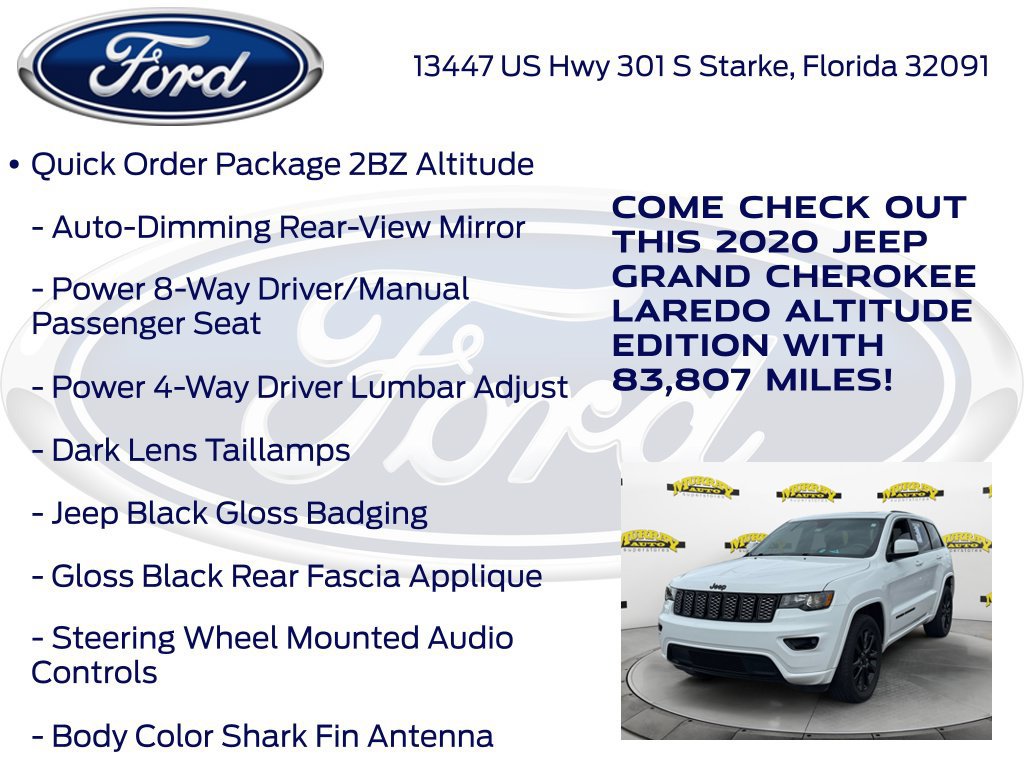 Used 2020 Jeep Grand Cherokee Altitude AWD/4WD image 22