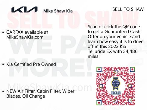 Certified 2023 Kia Telluride EX w/ EX Captain's Chair Package FWD image 14
