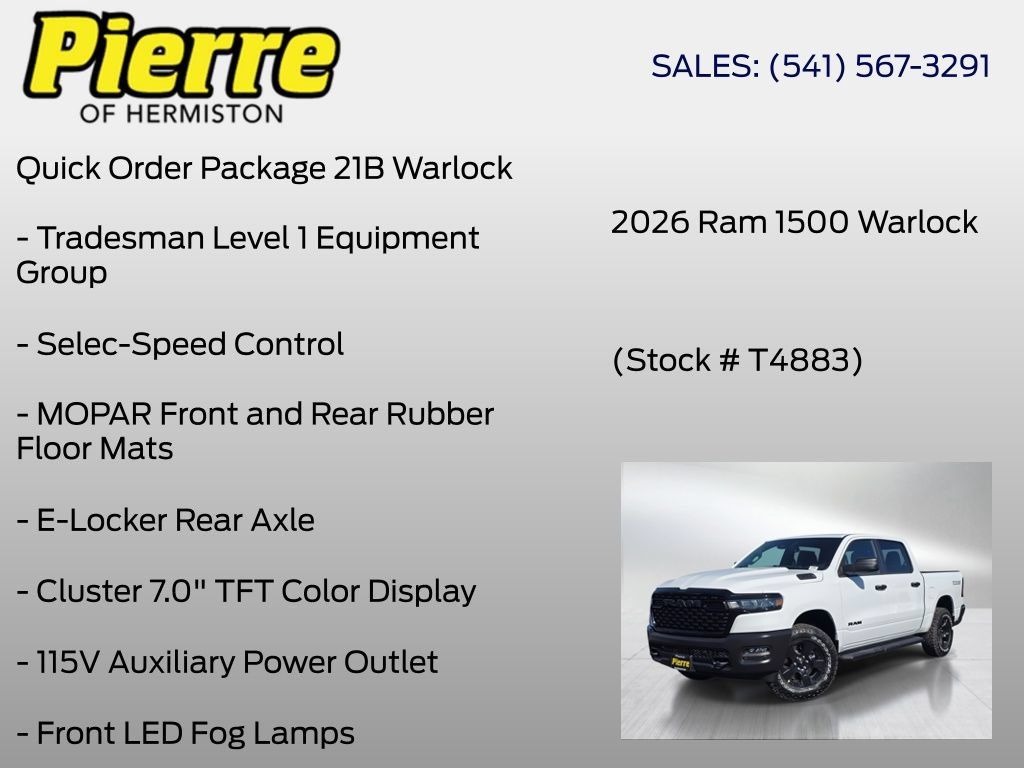 New 2026 RAM 1500 Warlock AWD/4WD image 6