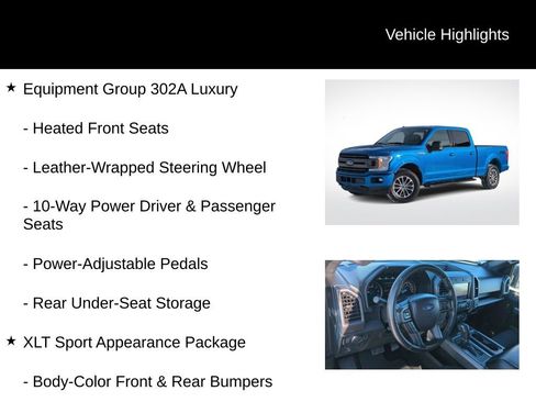 Certified 2020 Ford F150 XLT w/ Equipment Group 302A Luxury image 11