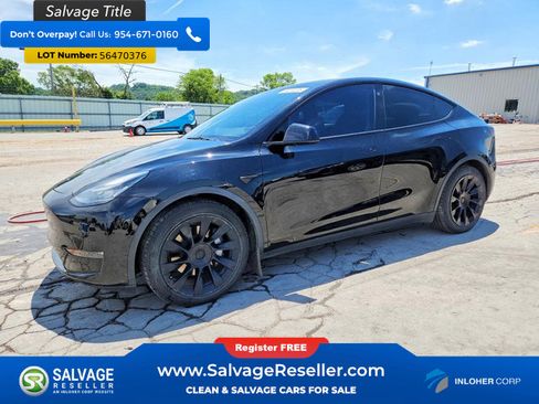 Used 2021 Tesla Model Y Long Range AWD/4WD image 1