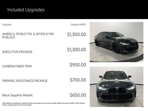 Used 2023 BMW M3 w/ Executive Package RWD image 10