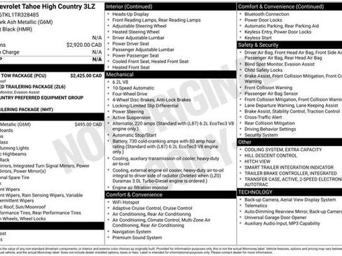 Used 2026 Chevrolet Tahoe High Country w/ Sun And Tow Package AWD/4WD image 20