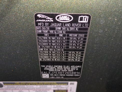 New 2026 Land Rover Defender 110 S AWD/4WD image 31