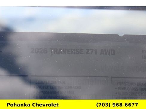 New 2026 Chevrolet Traverse Z71 AWD/4WD image 28