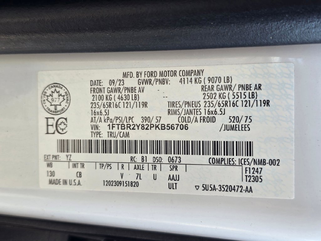 Used 2023 Ford Transit 250 Low Roof AWD w/ Exterior Upgrade Package image 30