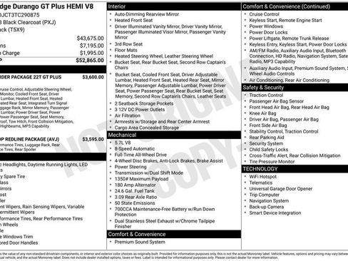 New 2026 Dodge Durango GT AWD/4WD image 29