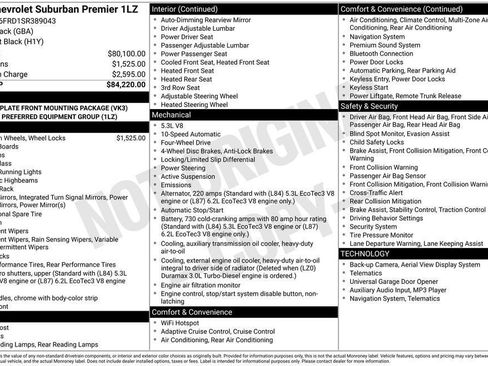 New 2025 Chevrolet Suburban Premier AWD/4WD image 6