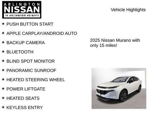 New 2025 Nissan Murano SL w/ Cargo Package image 8