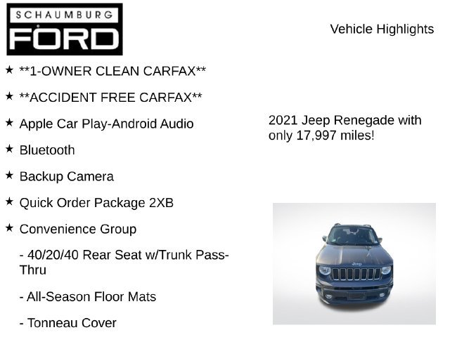 Used 2021 Jeep Renegade Latitude w/ Convenience Group AWD/4WD image 8