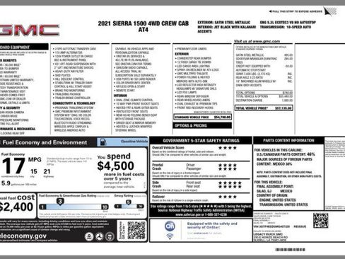 Used 2021 GMC Sierra 1500 AT4 image 32