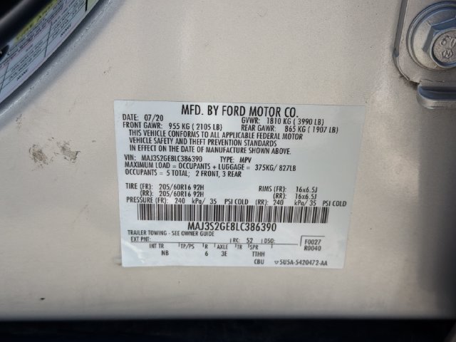 Used 2020 Ford EcoSport SE w/ SE Convenience Package FWD image 30