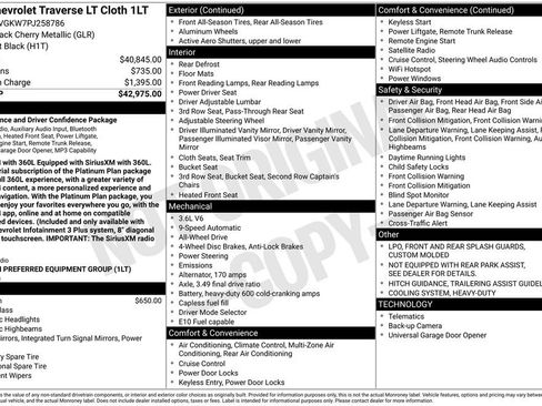 Used 2023 Chevrolet Traverse LT AWD/4WD image 14