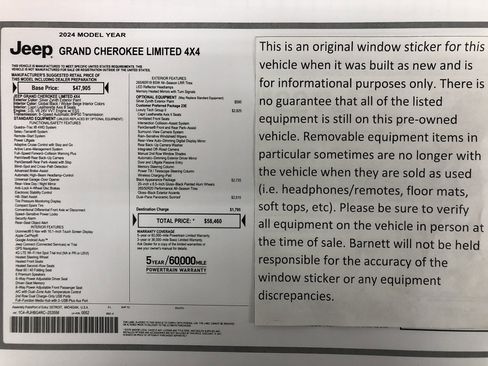 Certified 2024 Jeep Grand Cherokee Limited w/ Luxury Tech Group II image 2