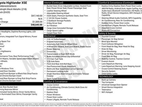 Used 2025 Toyota Highlander XSE AWD/4WD image 37