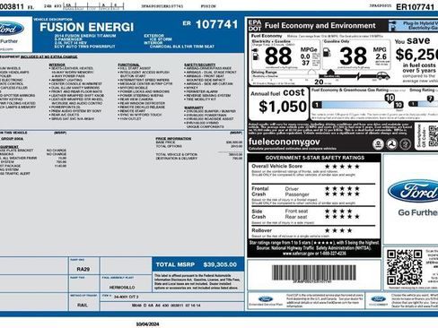 Used 2014 Ford Fusion Energi Titanium w/ Driver Assist Package image 2