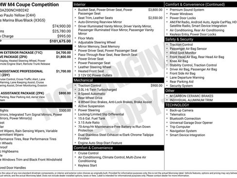 Used 2022 BMW M4 Competition w/ M Carbon Exterior Package image 5