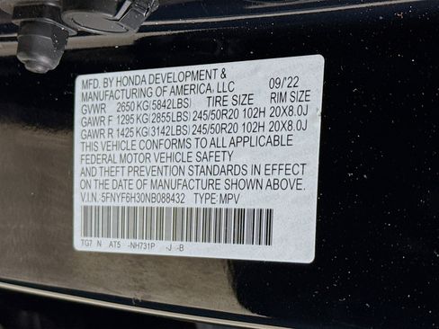 Used 2022 Honda Pilot Sport image 39