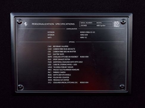 Used 2019 Ferrari 488 Spider Base image 15