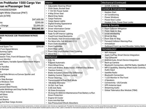 Used 2025 RAM ProMaster 1500 FWD image 5