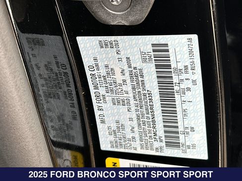 Used 2025 Ford Bronco Sport Big Bend AWD/4WD image 31