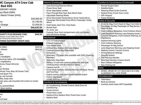 Used 2024 GMC Canyon AT4 w/ Canyon Safety Plus Package AWD/4WD image 22