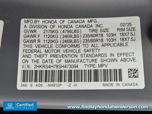 Certified 2025 Honda CR-V EX-L image 14