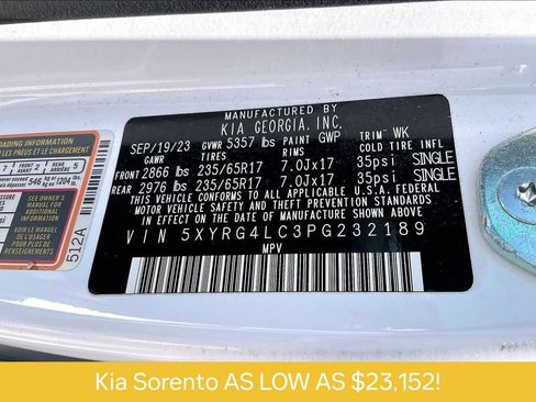Used 2023 Kia Sorento LX FWD image 35