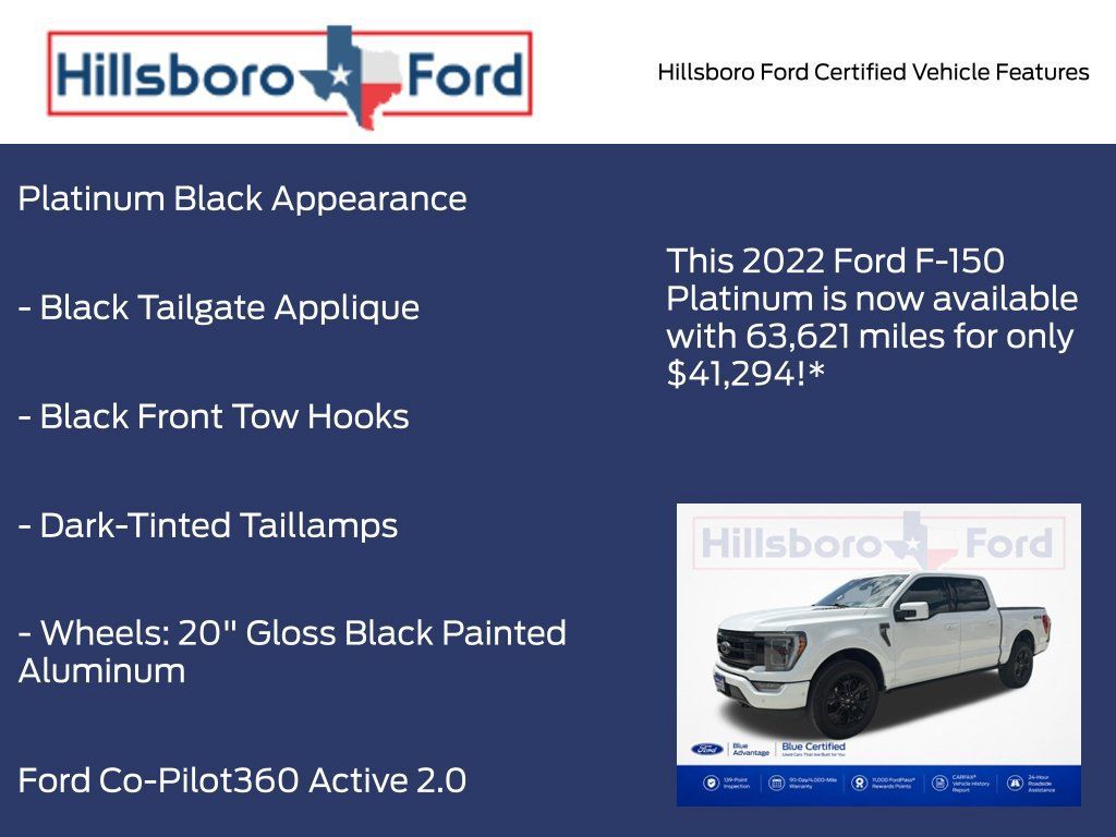 Certified 2022 Ford F150 Platinum w/ Equipment Group 701A High AWD/4WD image 13