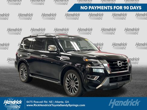 Used 2024 Nissan Armada Platinum w/ Captain's Chairs Package AWD/4WD image 1