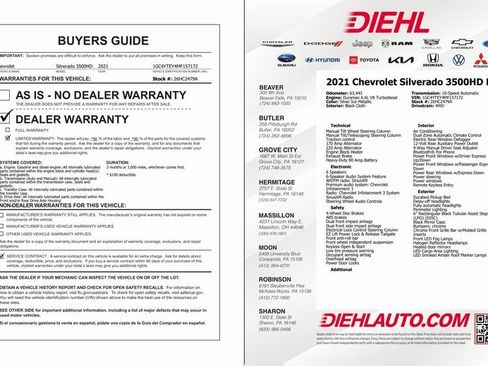 Used 2021 Chevrolet Silverado 3500 LT w/ All Star Edition image 37