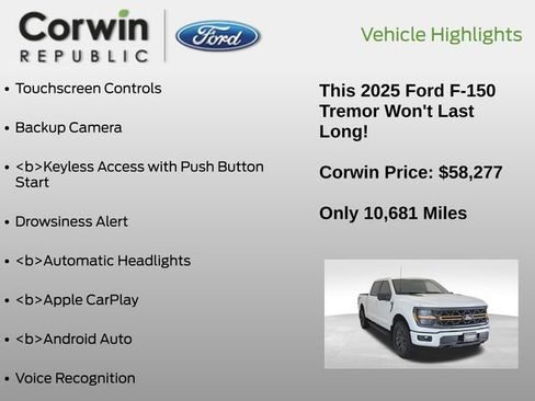 Certified 2025 Ford F150 Tremor w/ Tow/Haul Package image 14