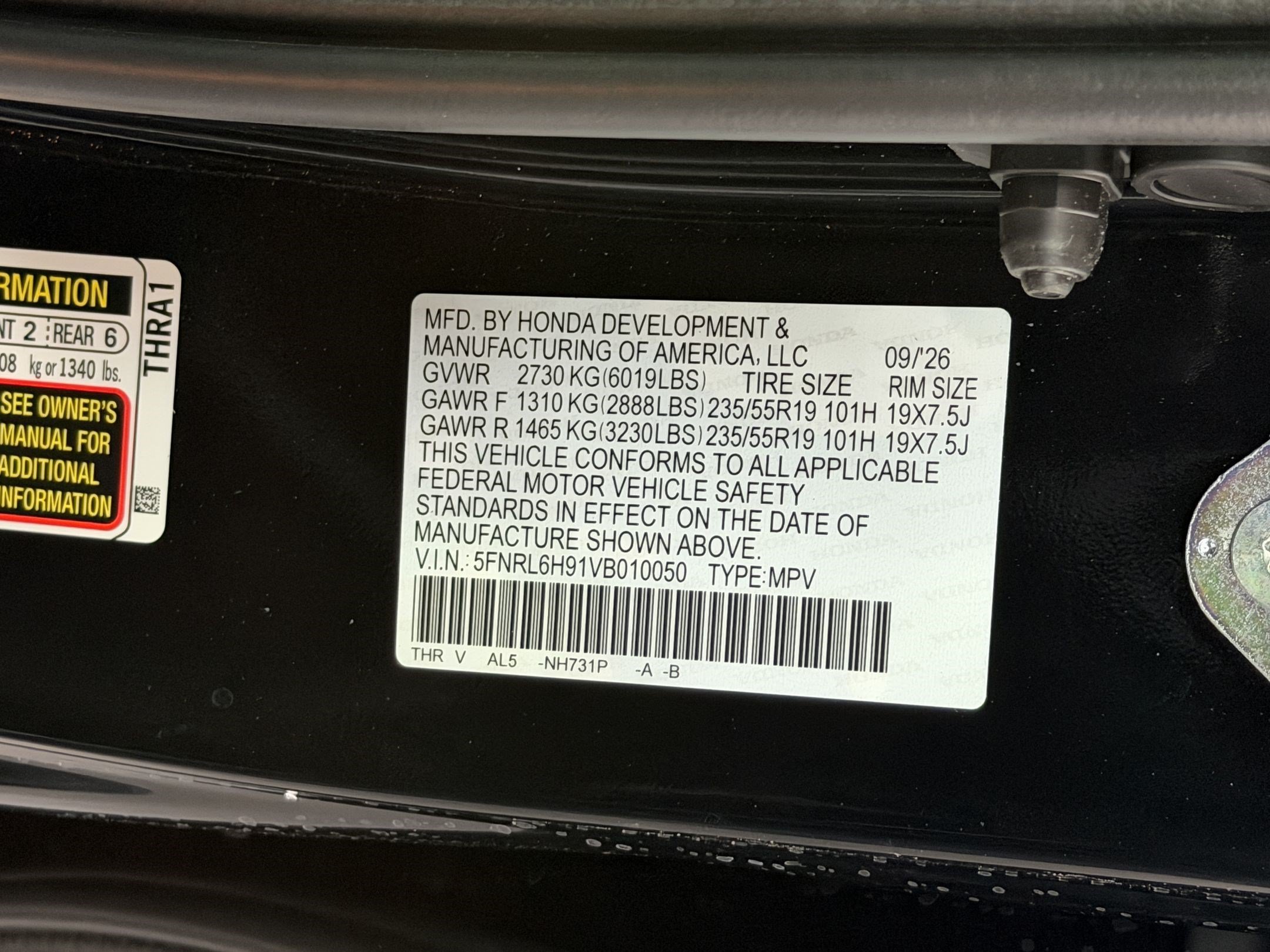 New 2027 Honda Odyssey Elite image 27