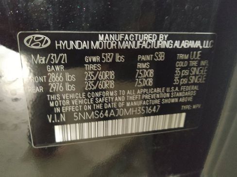 Used 2021 Hyundai Santa Fe SEL w/ Convenience Package FWD image 33