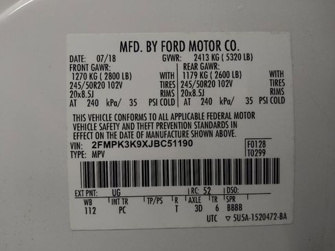 Used 2018 Ford Edge Titanium w/ Equipment Group 301A FWD image 33