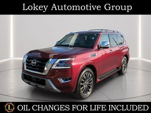 Certified 2024 Nissan Armada Platinum w/ Captain's Chairs Package RWD image 1