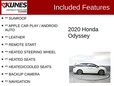 Used 2020 Honda Odyssey Elite image 2