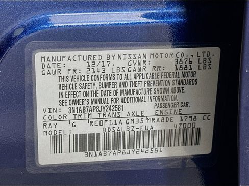 Used 2018 Nissan Sentra S FWD image 12