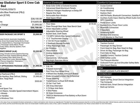 New 2025 Jeep Gladiator Sport image 31