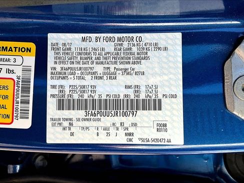 Used 2018 Ford Fusion S image 35