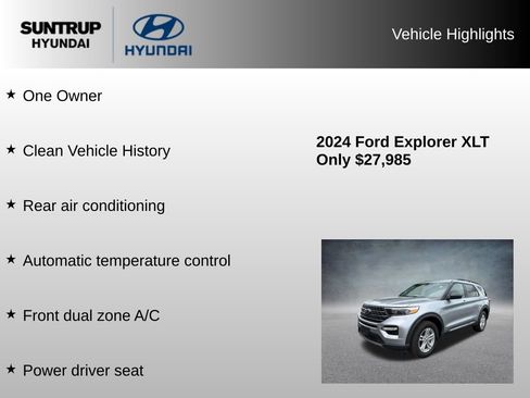 Used 2024 Ford Explorer XLT w/ Equipment Group 202A AWD/4WD image 8