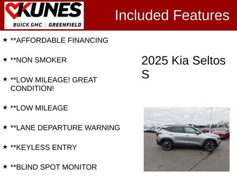Used 2025 Kia Seltos S FWD image 3