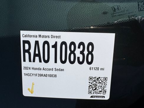 Used 2024 Honda Accord EX image 19