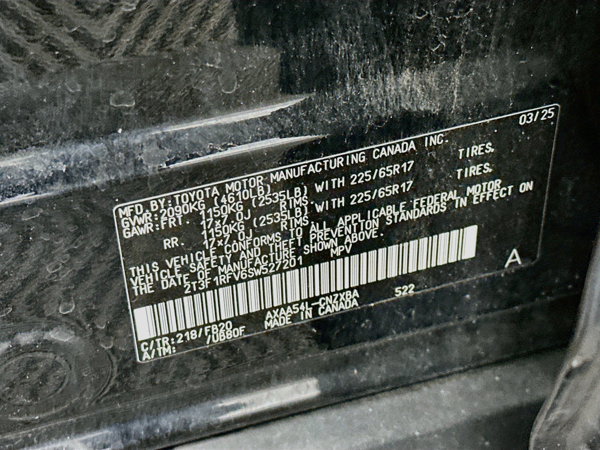 Used 2025 Toyota RAV4 LE AWD/4WD image 12