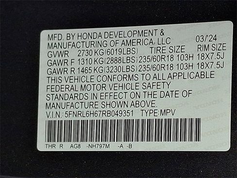 Used 2024 Honda Odyssey EX-L image 31