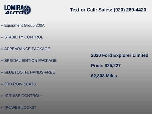 Used 2020 Ford Explorer Limited AWD/4WD image 5