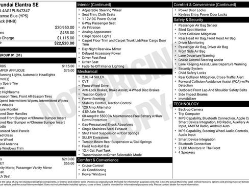 Certified 2023 Hyundai Elantra SE FWD image 31