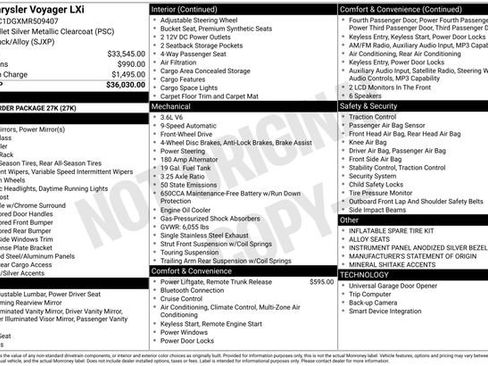 Used 2021 Chrysler Voyager Lxi FWD image 24
